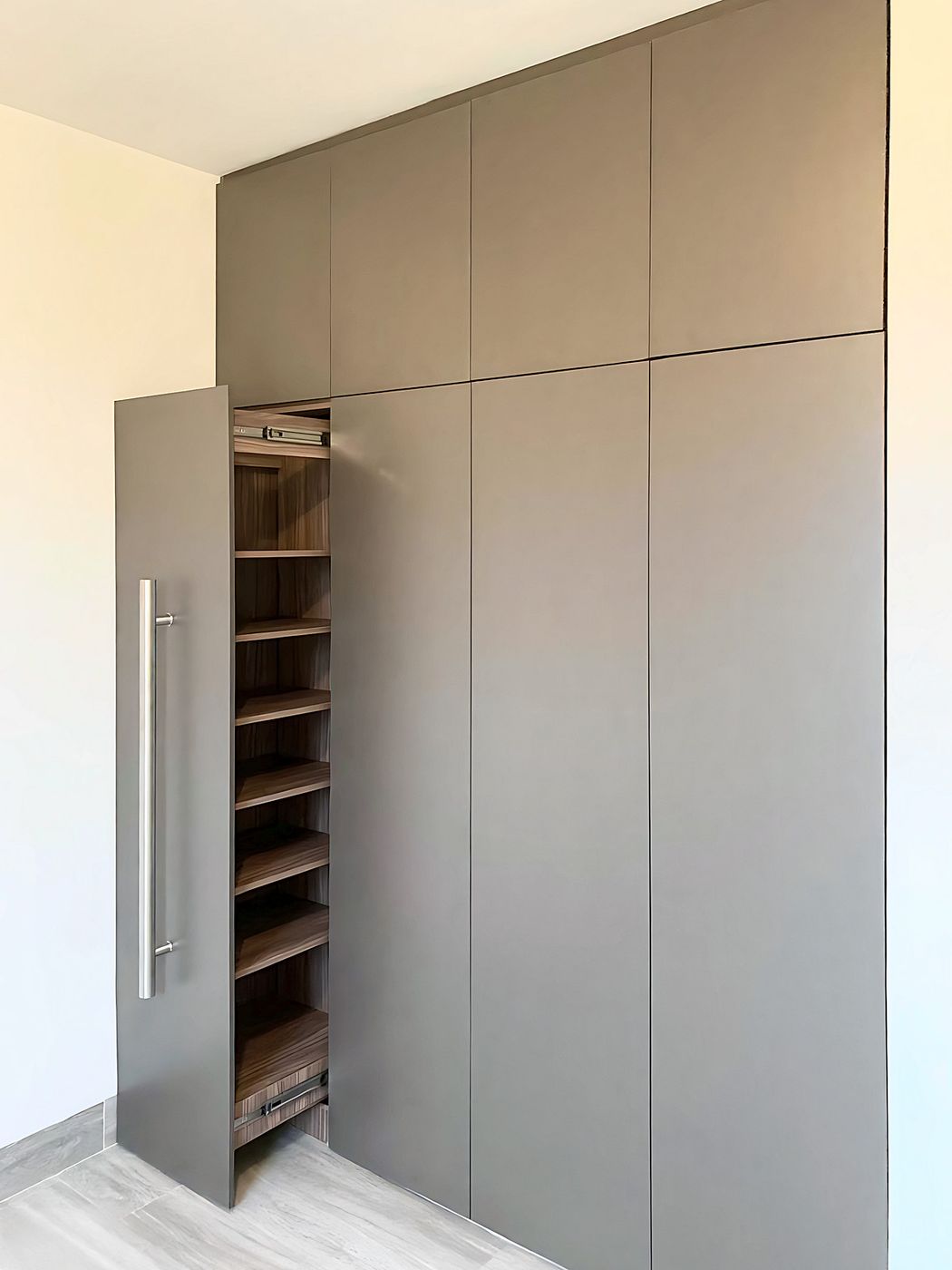 Closet de puertas lisas
